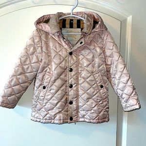 Burberry Quilted Jacket Coat with Hood size 3T
